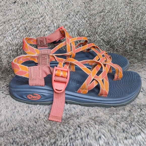 Chaco Z/Volv X2 Sandals Verdure Peach Women's 7 - Picture 3 of 12